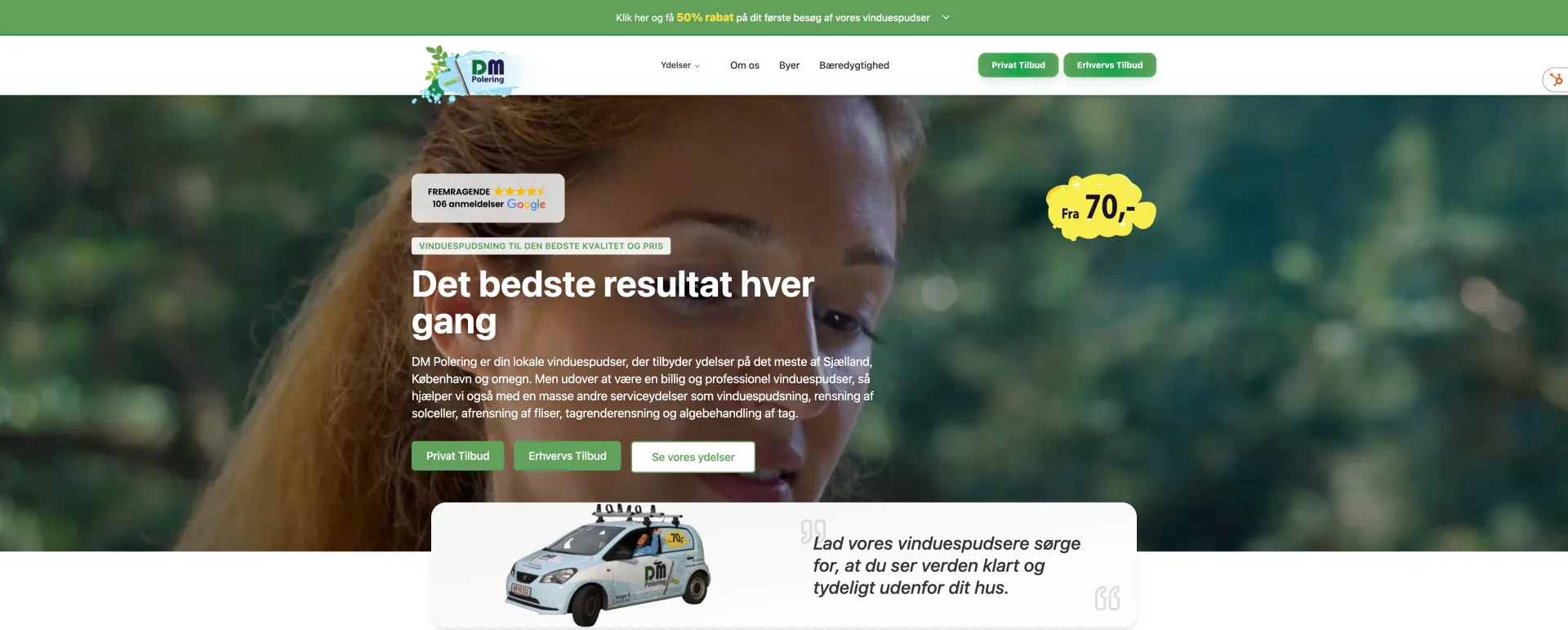 DM Polering, Service Platform