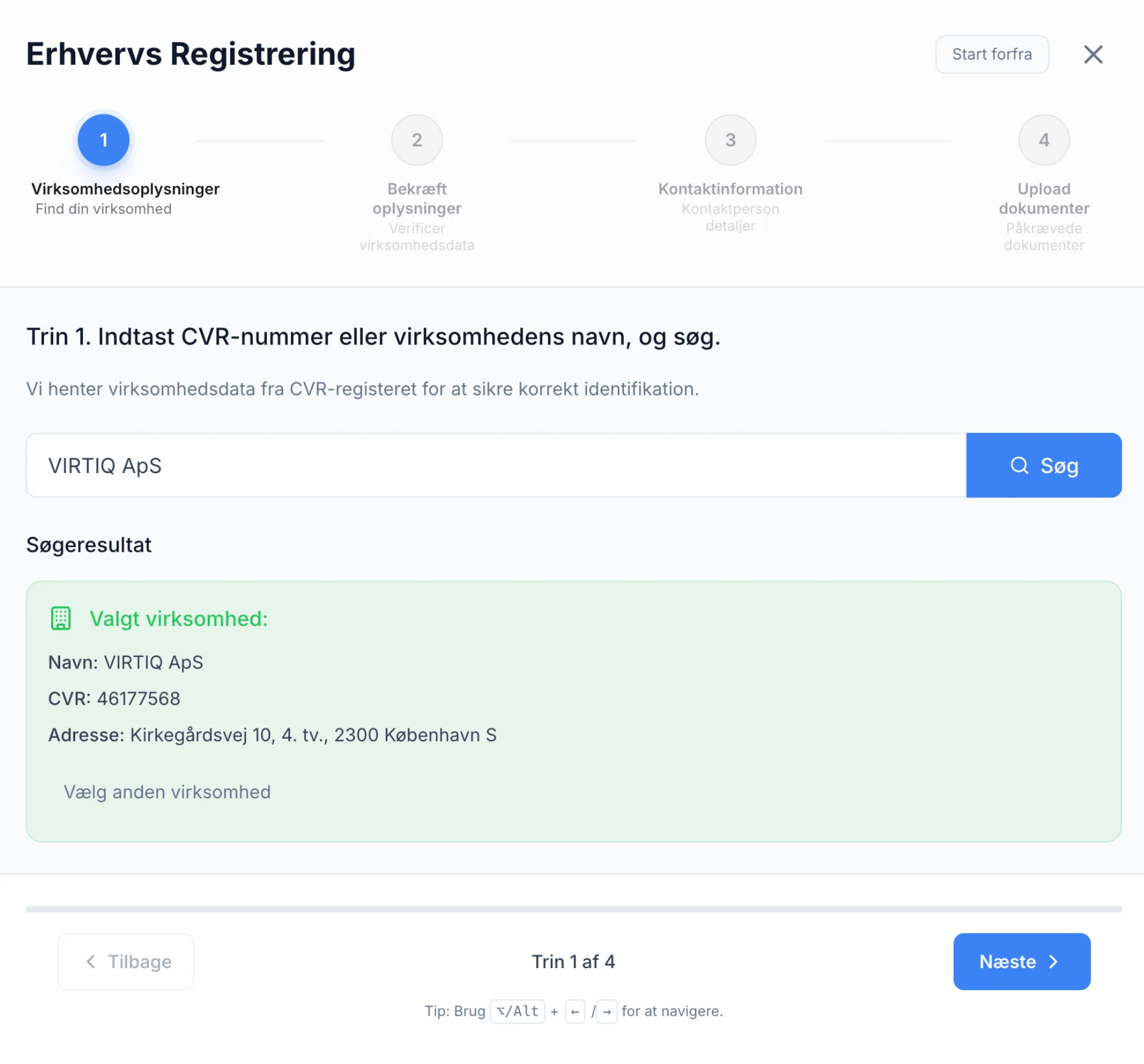 Registrering